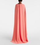Carolina Herrera Caped crêpe gown
