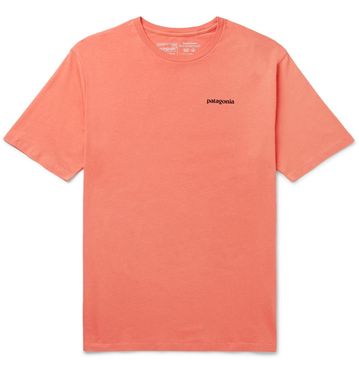 Photo: Patagonia - P-6 Logo-Print Organic Cotton-Jersey T-Shirt - Orange