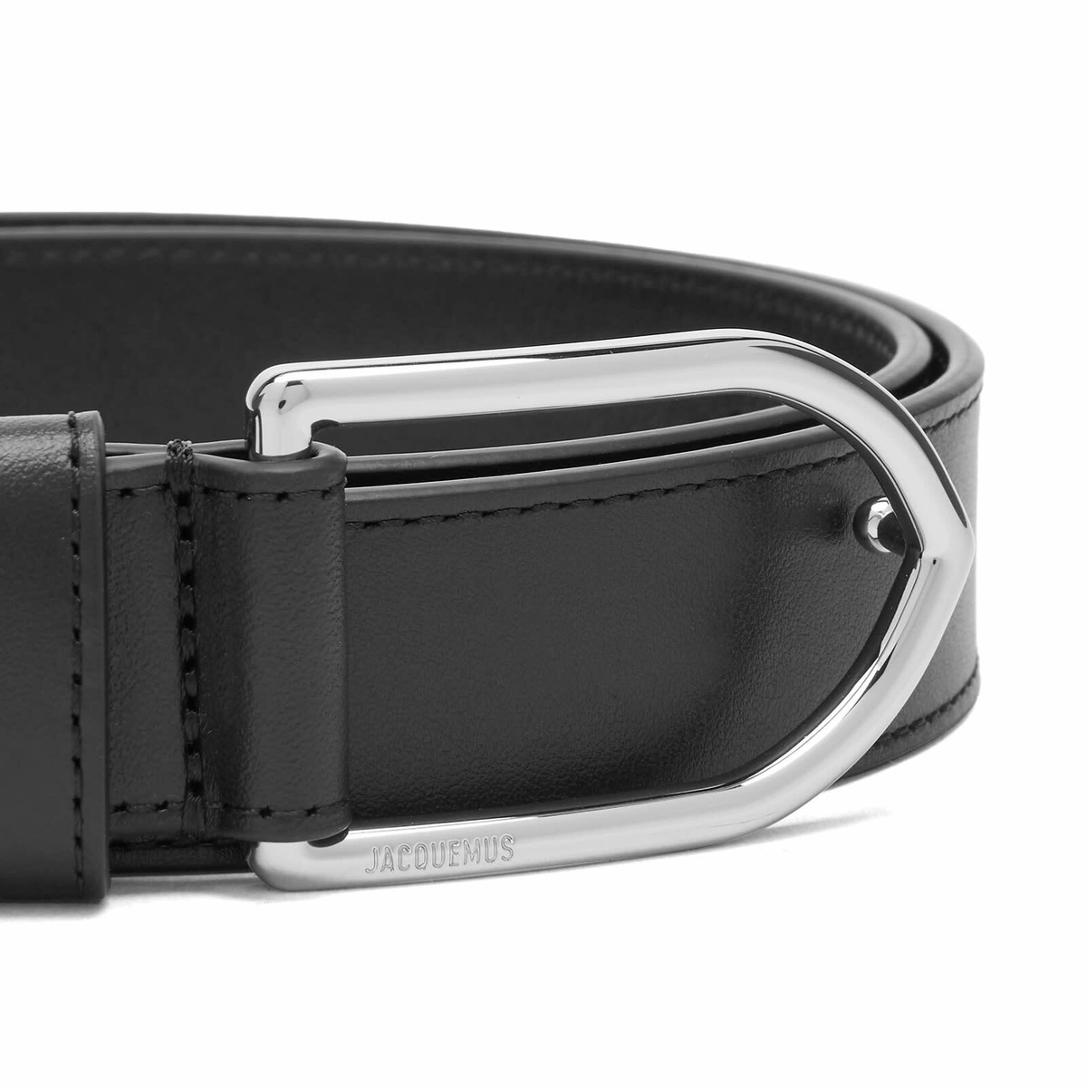 Jacquemus Men's Bambino Belt in Black/Silver Jacquemus Jacquemus Men's Bambino Belt in Black/Silver Jacquemus