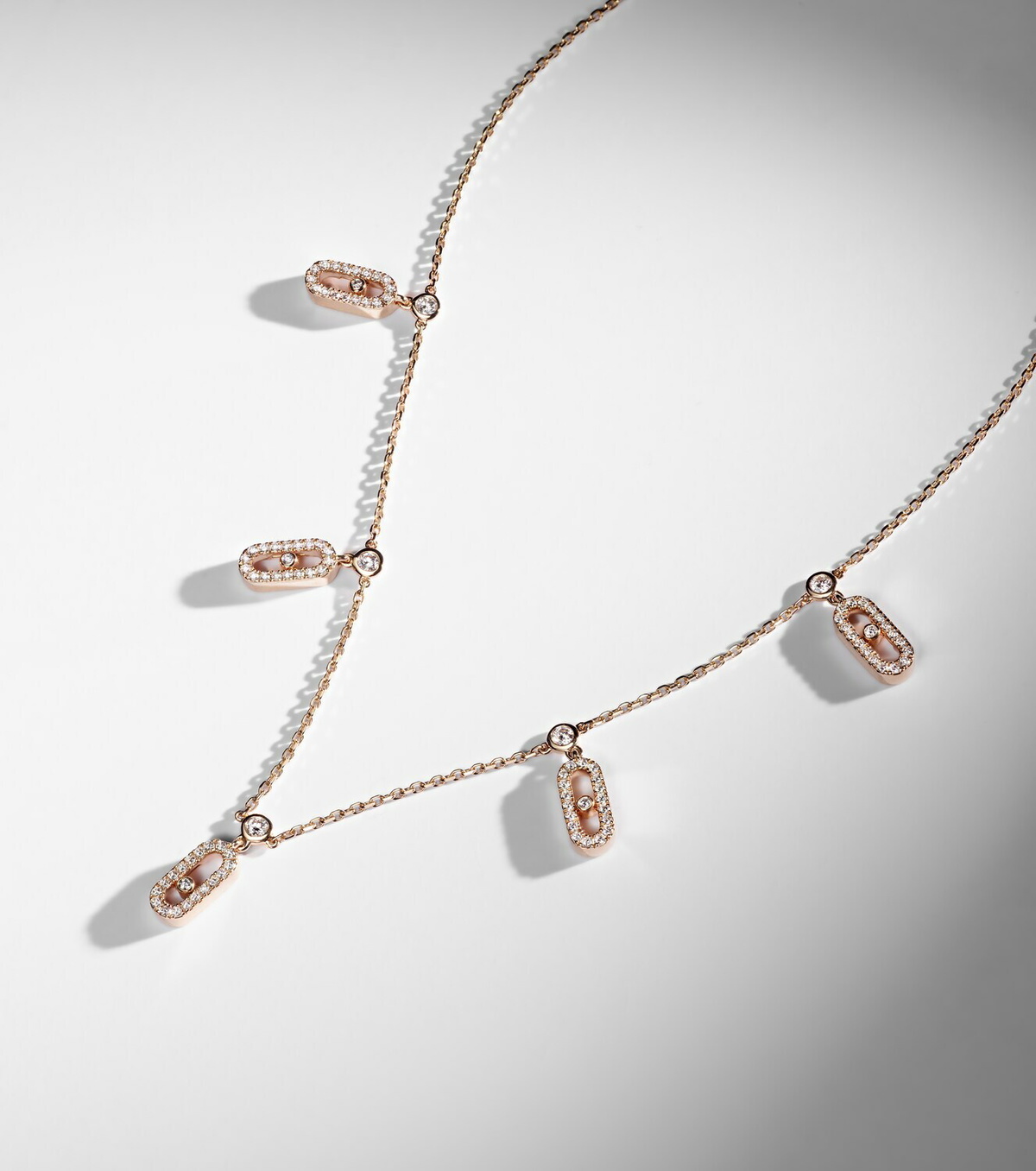 Messika Move Uno 18kt rose gold choker with diamonds