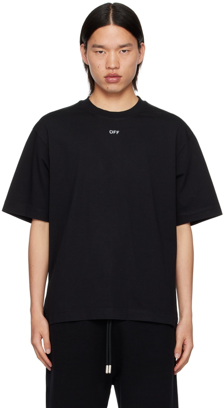 Photo: Off-White Black Off Stamp Skate T-Shirt