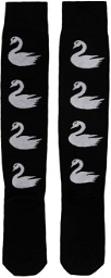 Chopova Lowena Black Swan Long Socks