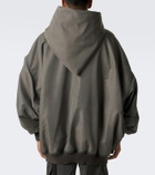 Rick Owens Mountain Hun satin hooded jacket