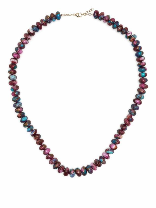 Photo: JIA JIA 14K Yellow Gold Dahlia Turquoise Bead Necklace