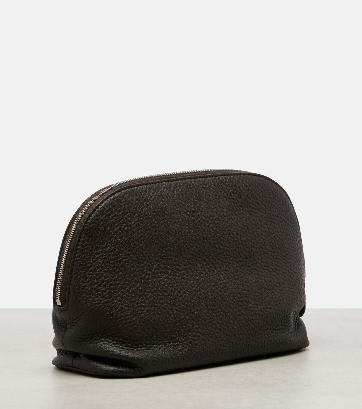 The Row Agnes leather clutch