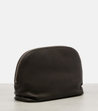 The Row Agnes leather clutch