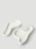 Marloe Marloe Set Of Two Lava & Bone Curved Trays
