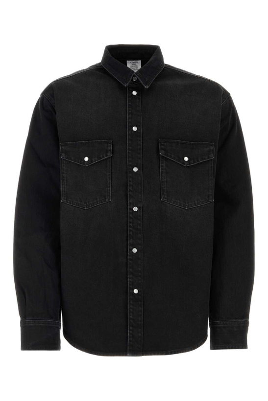 Photo: VETEMENTS Black Denim Shirt