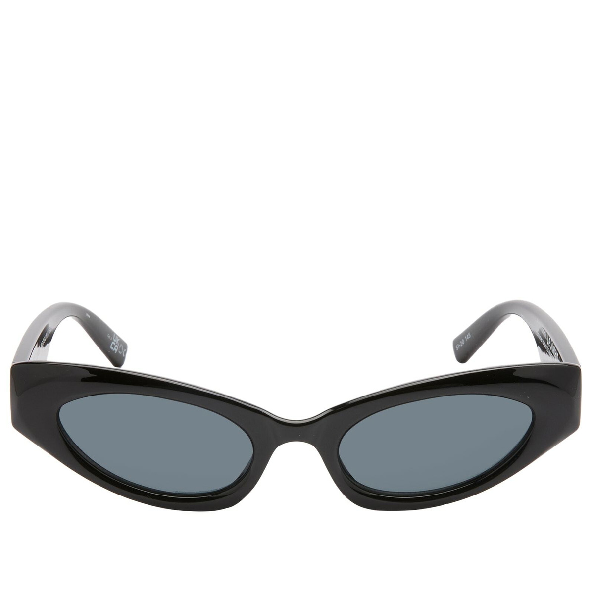 Le Specs Women's The Stealth Sunglasses in Black/Smoke Mono 