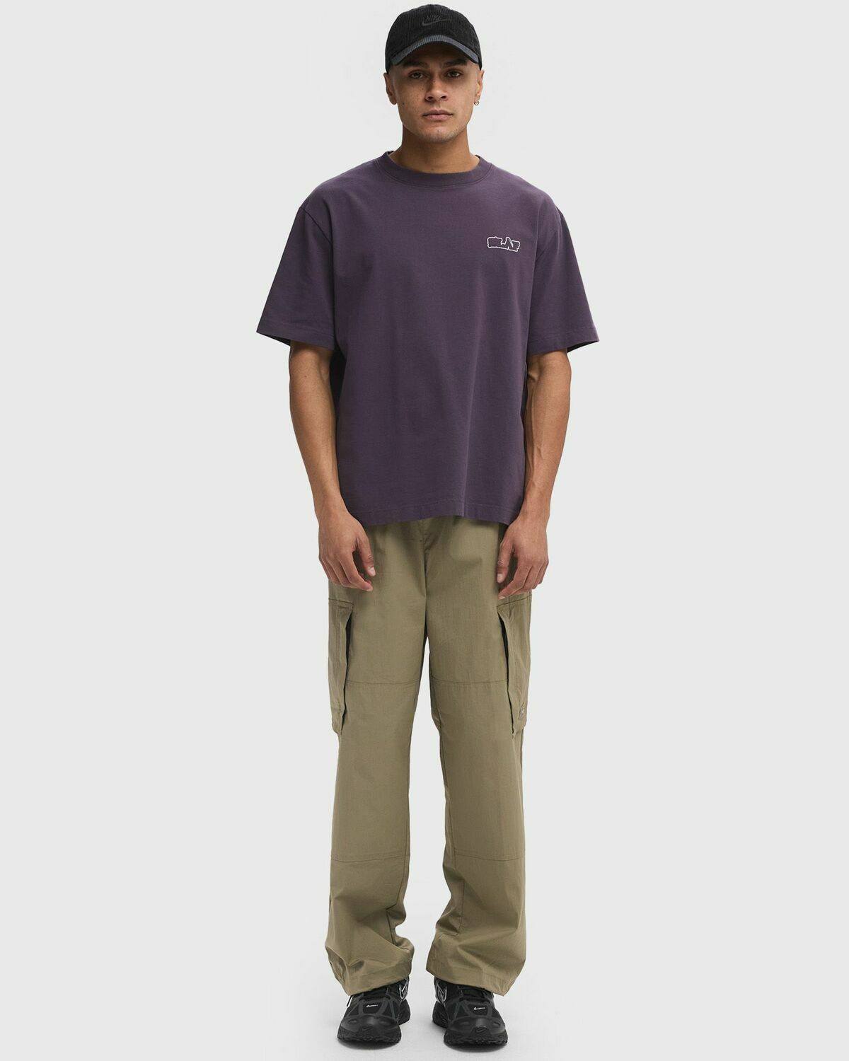 ØLÅF VARSITY TEE Purple Mens Shortsleefe