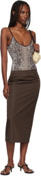 Baserange Brown Serra Bodysuit
