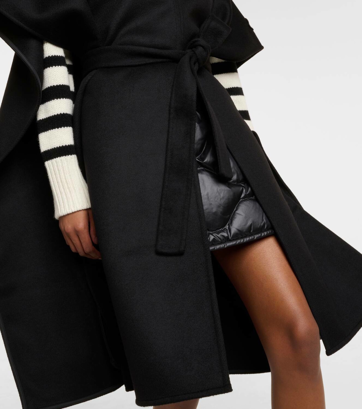 Moncler Wool-blend felt down poncho Moncler Moncler Wool-blend felt down poncho Moncler