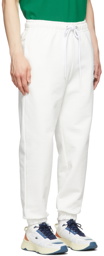 Awake NY White Lacoste Edition Cotton Lounge Pants