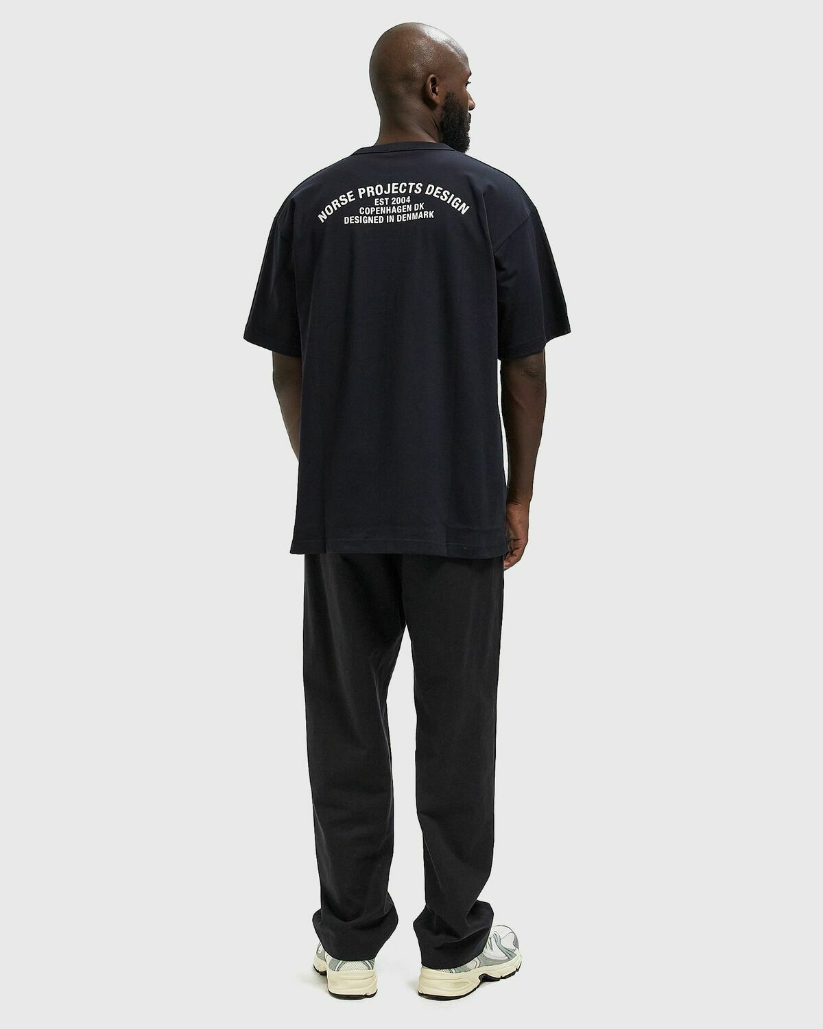 Norse Projects Simon Organic Arch Print Tee Blue Mens Shortsleefe