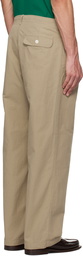 nanamica Beige Tack Club Trousers