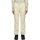 John Elliott Off-White Cotton Cargo Pants