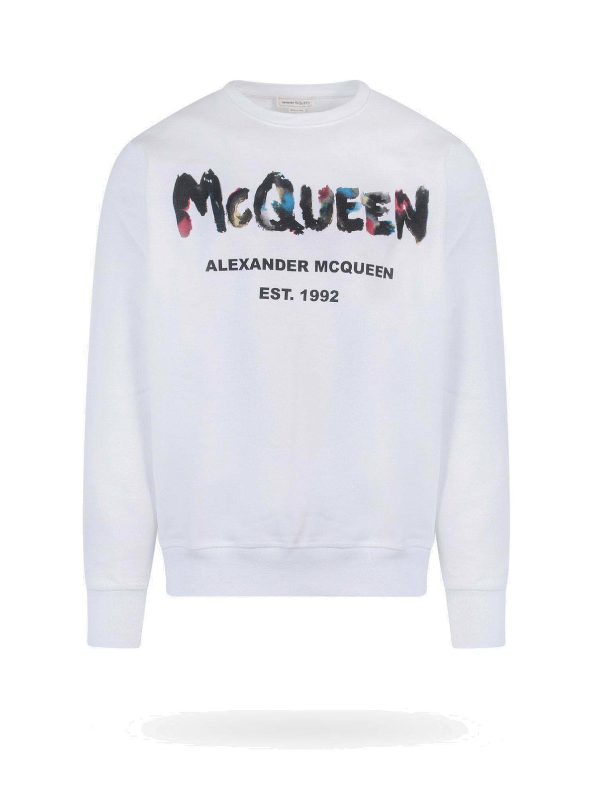 Alexander McQueen Blue Cotton Sweatshirt