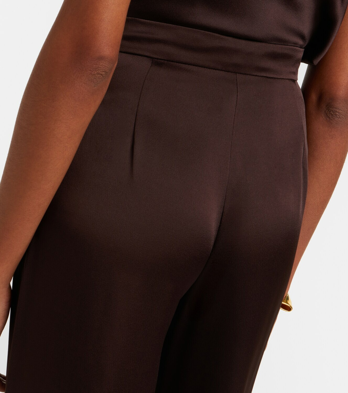 Max Mara Elegante satin wide-leg pants