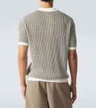 Orlebar Brown Horton crochet cotton polo sweater
