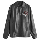Givenchy Men's Leather Coach Jacket in Black
