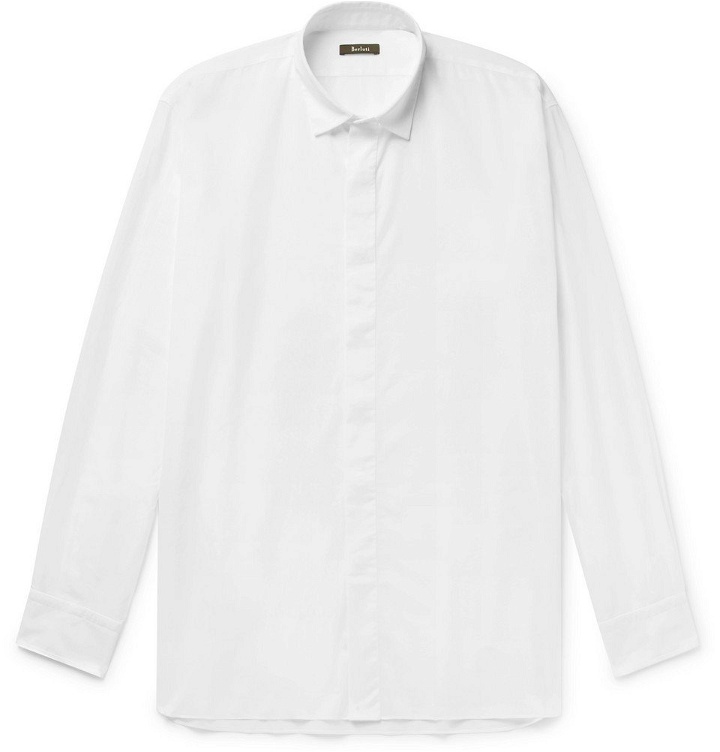 Photo: Berluti - Oversized Cotton-Voile Shirt - Men - White