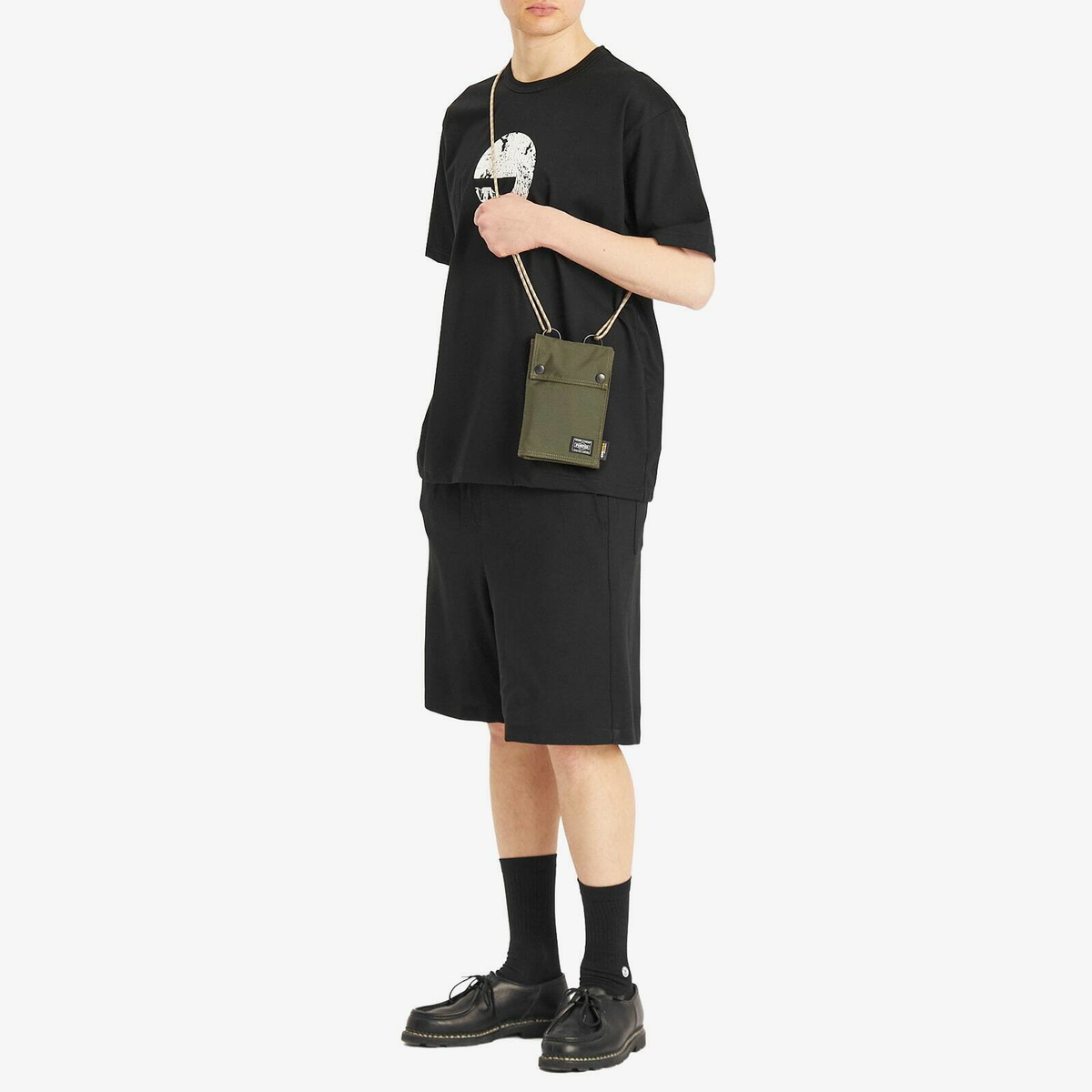 Junya Watanabe MAN Men's Eye T-Shirt in Black Junya Watanabe