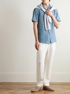 Brioni - Linen Shirt - Blue