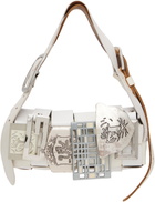 HODAKOVA White Buckle Baguette Bag