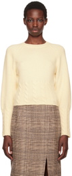 Recto Off-White Brushed Wool Sweater