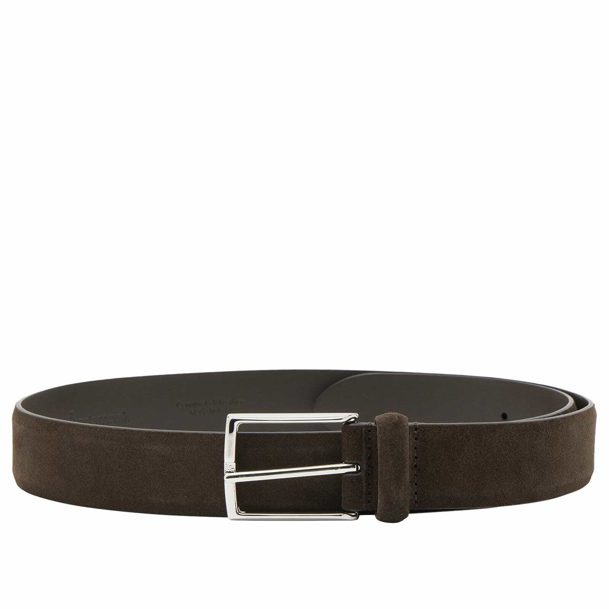 Anderson's Men's Andersons Suede Leather Belt in Chocolate