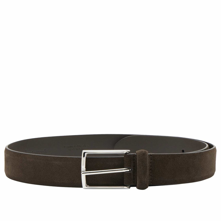 Photo: Anderson's Men's Andersons Suede Leather Belt in Chocolate