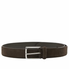 Anderson's Men's Andersons Suede Leather Belt in Chocolate