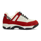 Maison Margiela White and Red Security Sneakers