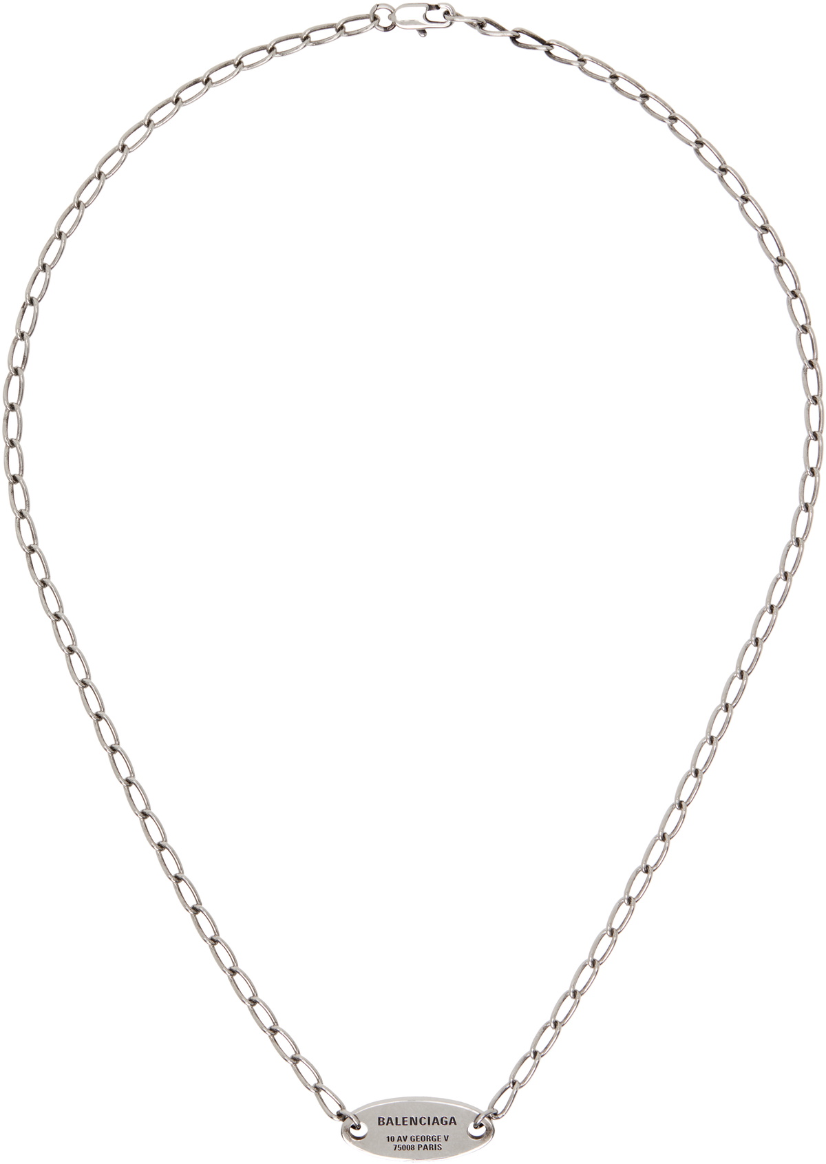 Balenciaga Green & Silver Malibu Silicone Choker Balenciaga Balenciaga Green & Silver Malibu Silicone Choker Balenciaga