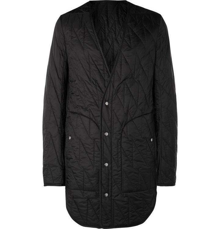 Photo: Rick Owens - Quilted Shell Coat - Black