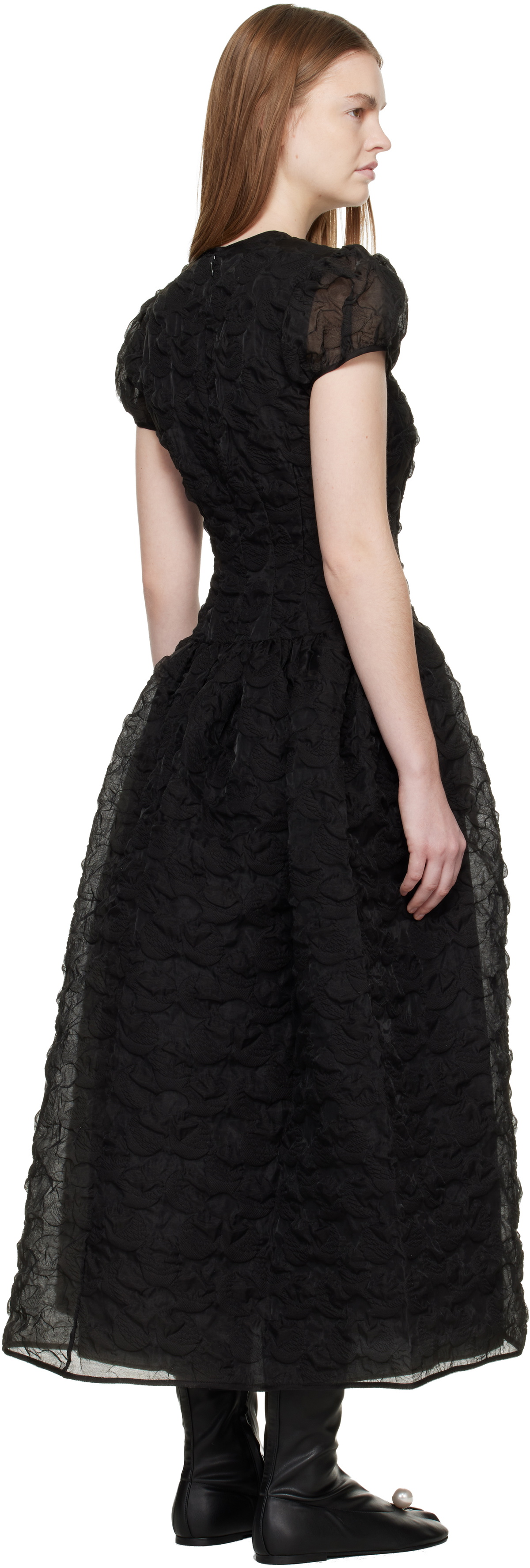 Cecilie Bahnsen Black CBcleopatra Midi Dress