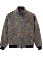 Baracuta - Needles G9 Paisley-Print Cotton-Blend Corduroy Harrington Jacket - Blue
