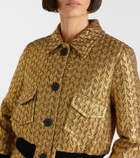 Dorothee Schumacher Golden Hour cropped blouson jacket