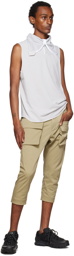 CCP Beige Cropped Chino Trousers