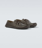 Loewe Rambla leather boat shoes