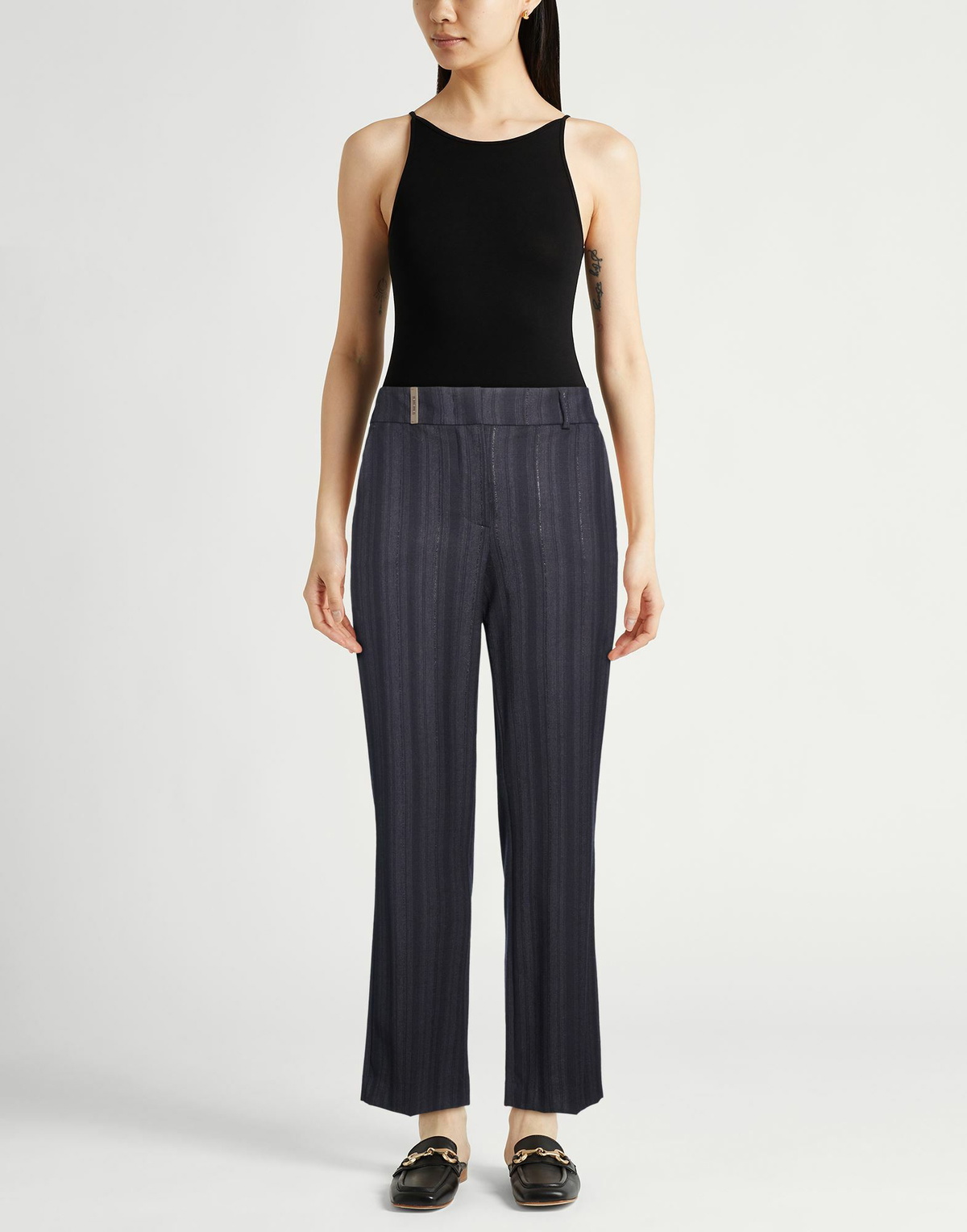 Peserico Womens Pants Midnight in Blue