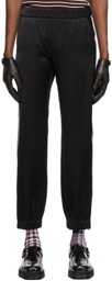 Ernest W. Baker Black Viscose Track Pants