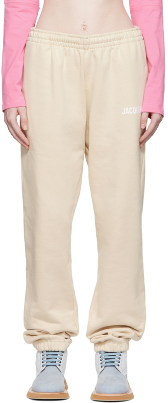Photo: Jacquemus Beige 'Le Jogging' Lounge Pants