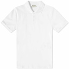 Saint Laurent Men's Classic YSL Polo Shirt in White