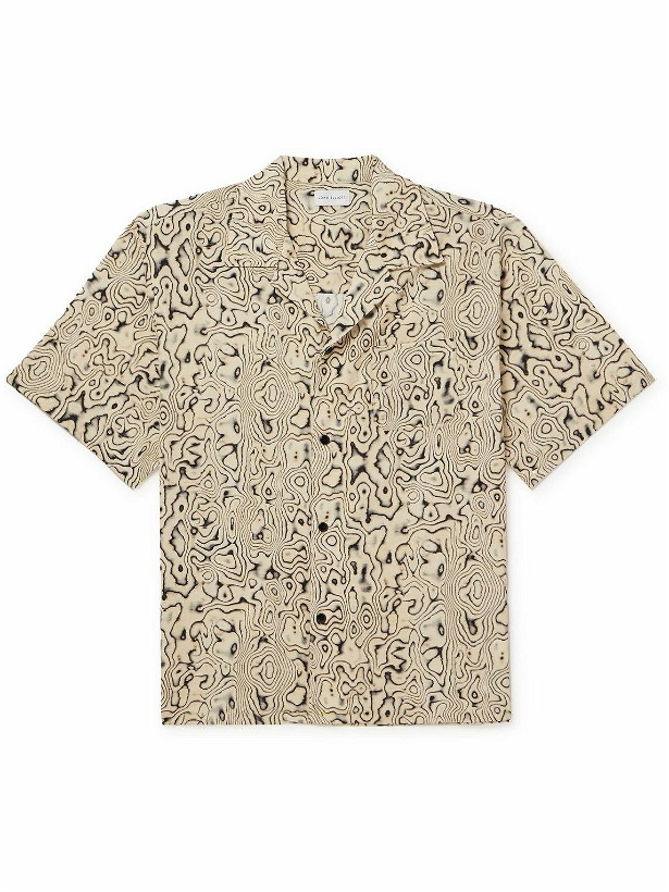 Photo: John Elliott - Camp-Collar Printed Cotton-Blend Poplin Shirt - Neutrals