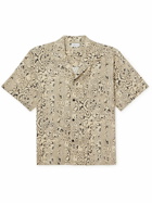 John Elliott - Camp-Collar Printed Cotton-Blend Poplin Shirt - Neutrals