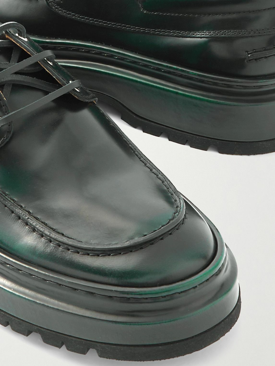 Jacquemus - Pavane patent-leather loafers - Green Jacquemus