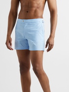 TOM FORD - Slim-Fit Short-Length Swim Shorts - Blue