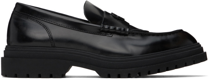 Photo: Fred Perry Black Fringed Loafers
