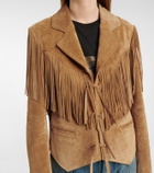 Saint Laurent Fringed suede jacket